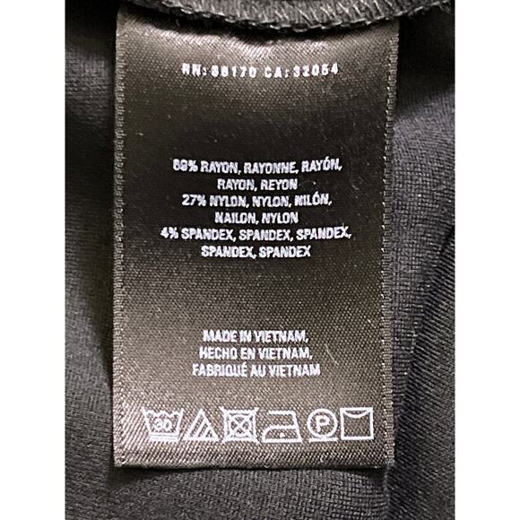 Anthropologie Essential Crop Flare Pants Black Stretch Knit Size S NWT - Picture 8 of 9